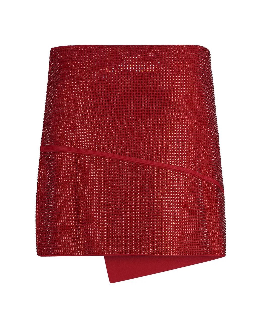 ANDREADAMO Red Andreadamo Asymmetric Miniskirt