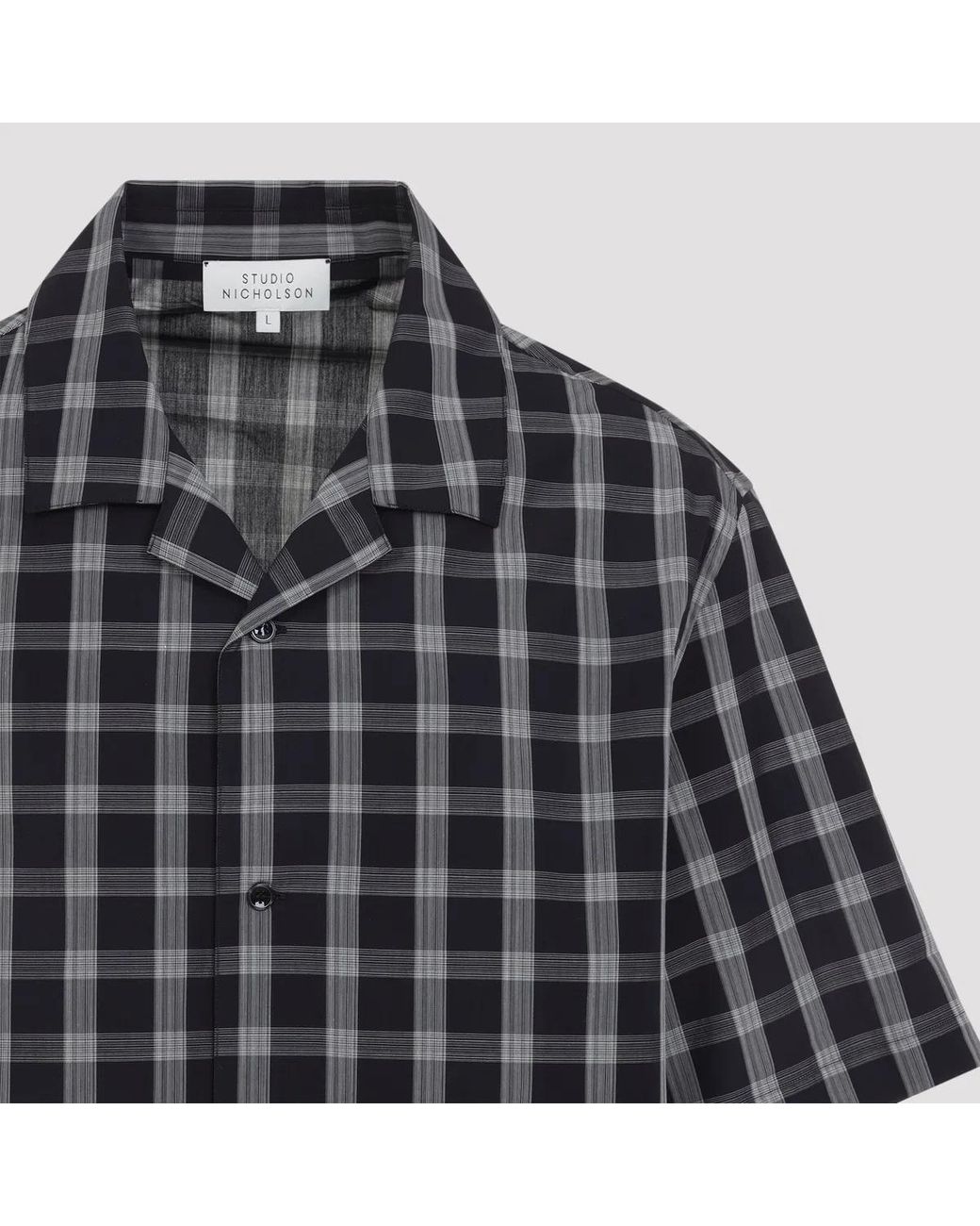 Studio Nicholson Black Kline Cotton Shirt for men
