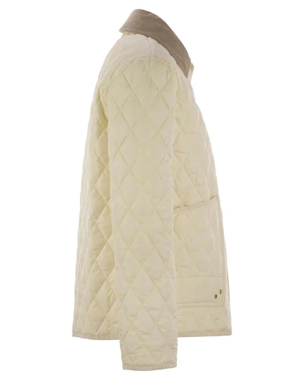 Fay Natural Diamond Quilted Nylon Shirt Jacket