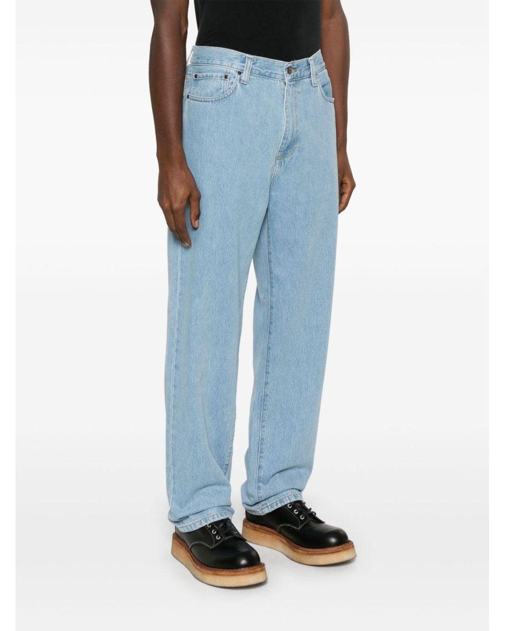 Carhartt Blue Aaron Denim Jeans for men
