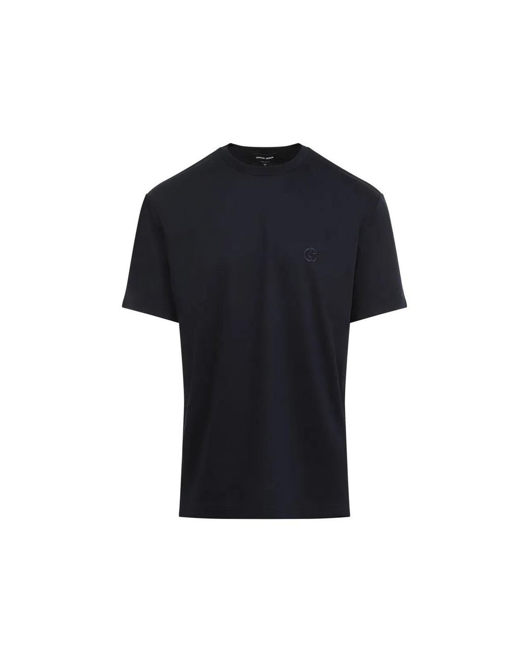 Giorgio Armani Black Cotton T-Shirt for men
