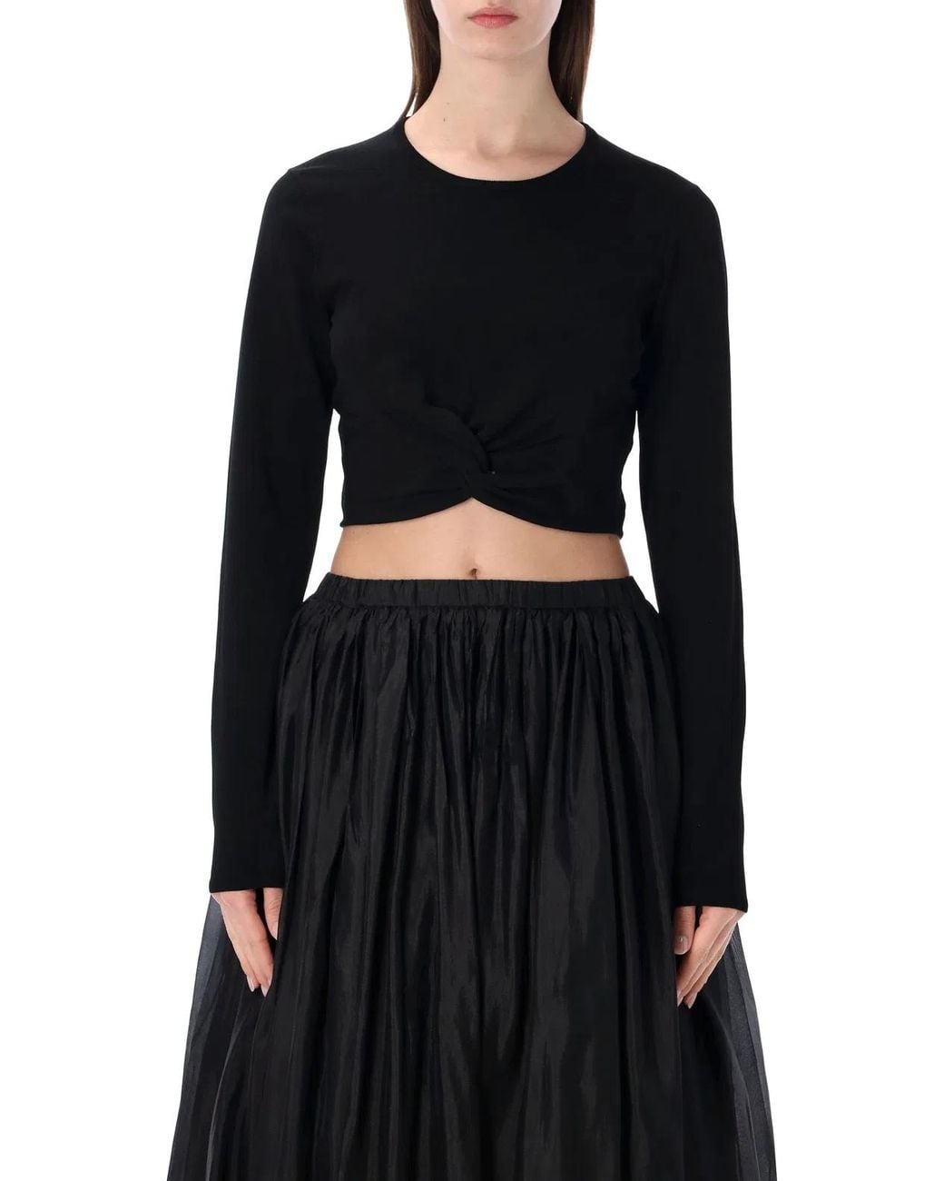 THE GARMENT Black Madison Knotted Top