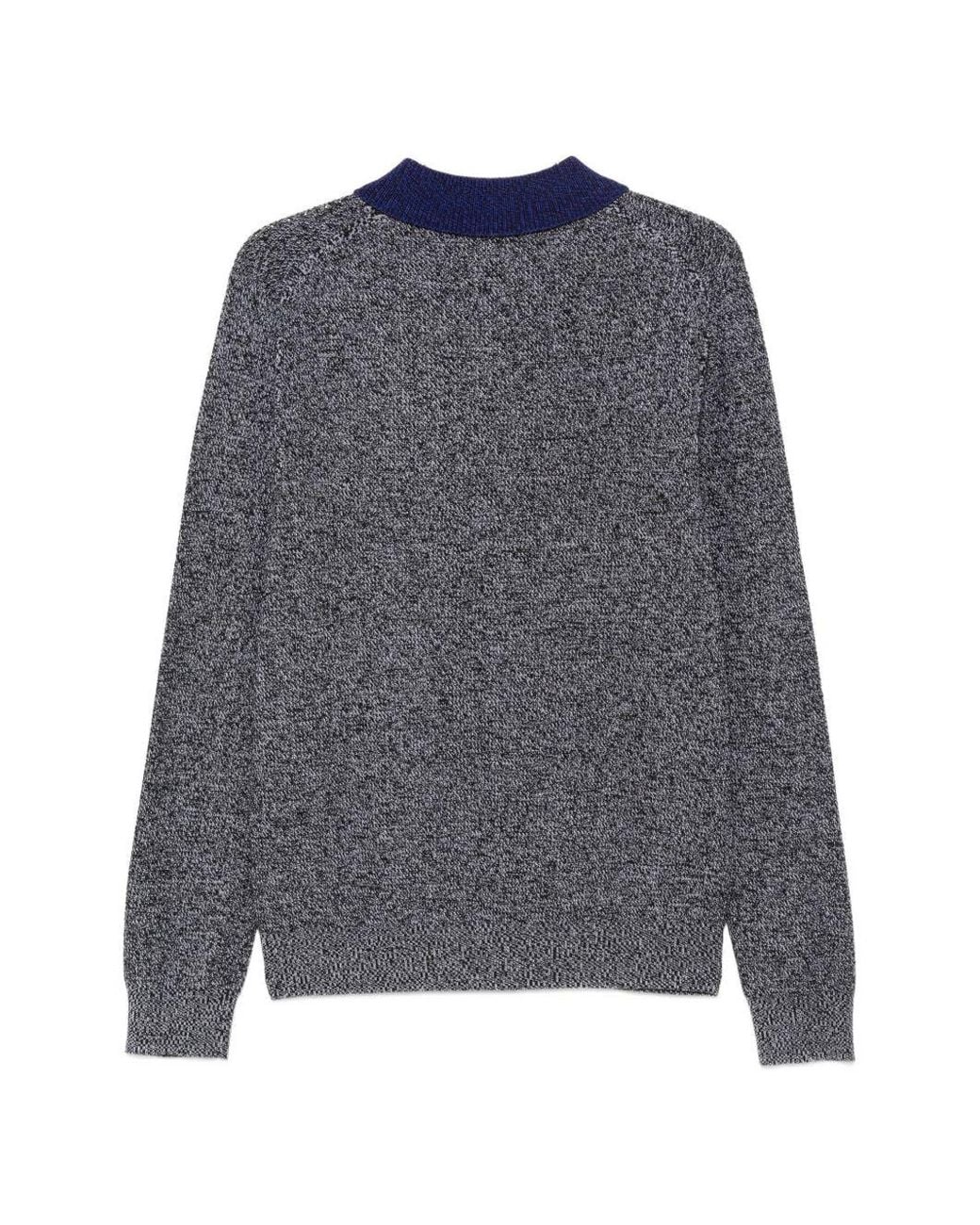 Paul Smith Blue Wool Polo Shirt for men