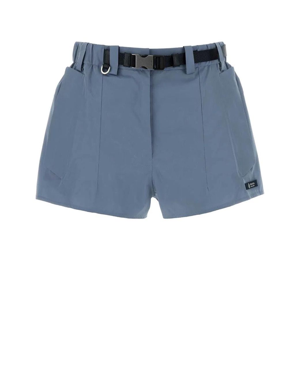 Prada Blue Cerulean Canvas Shorts