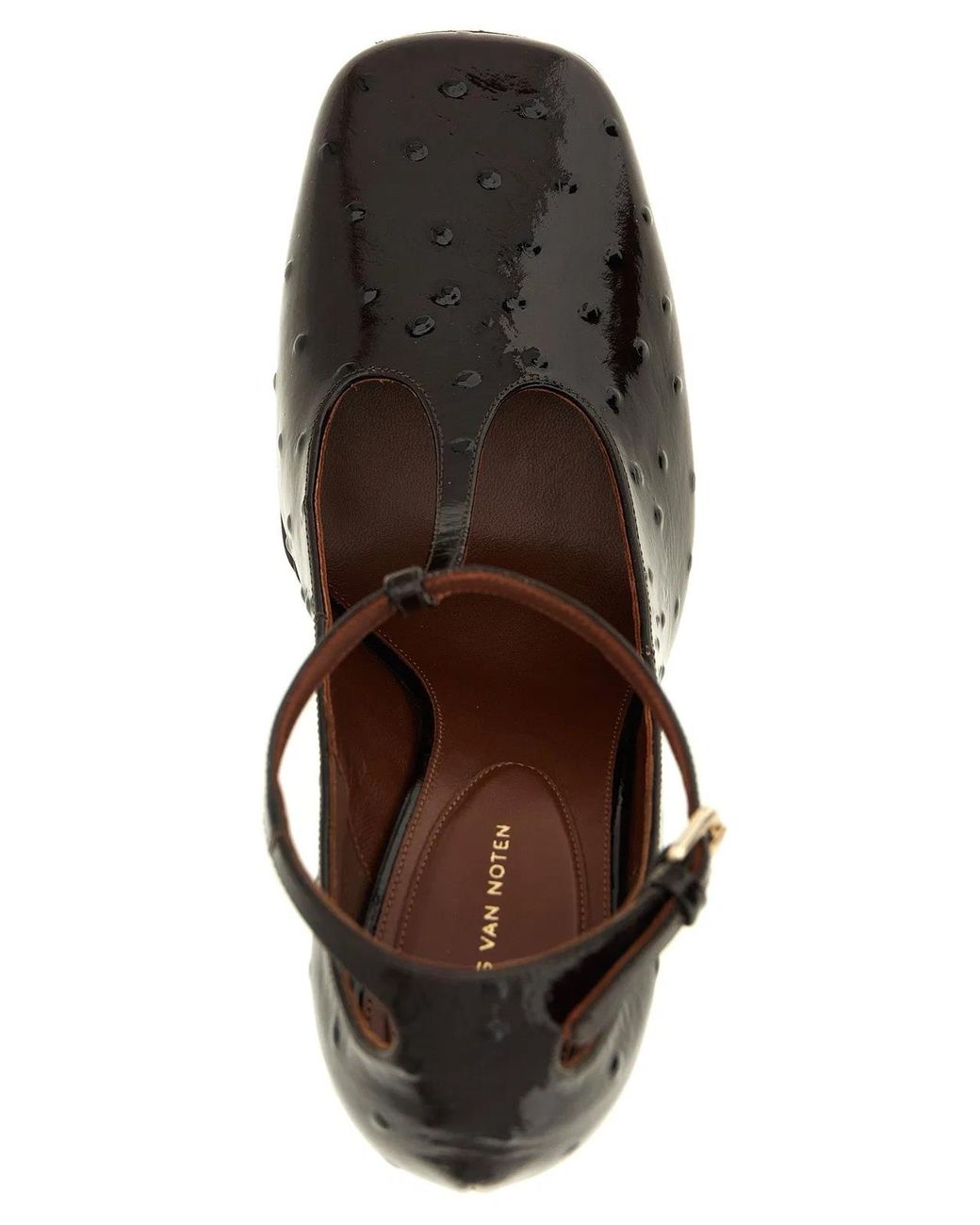 Dries Van Noten Red Sculptural Heel Pumps