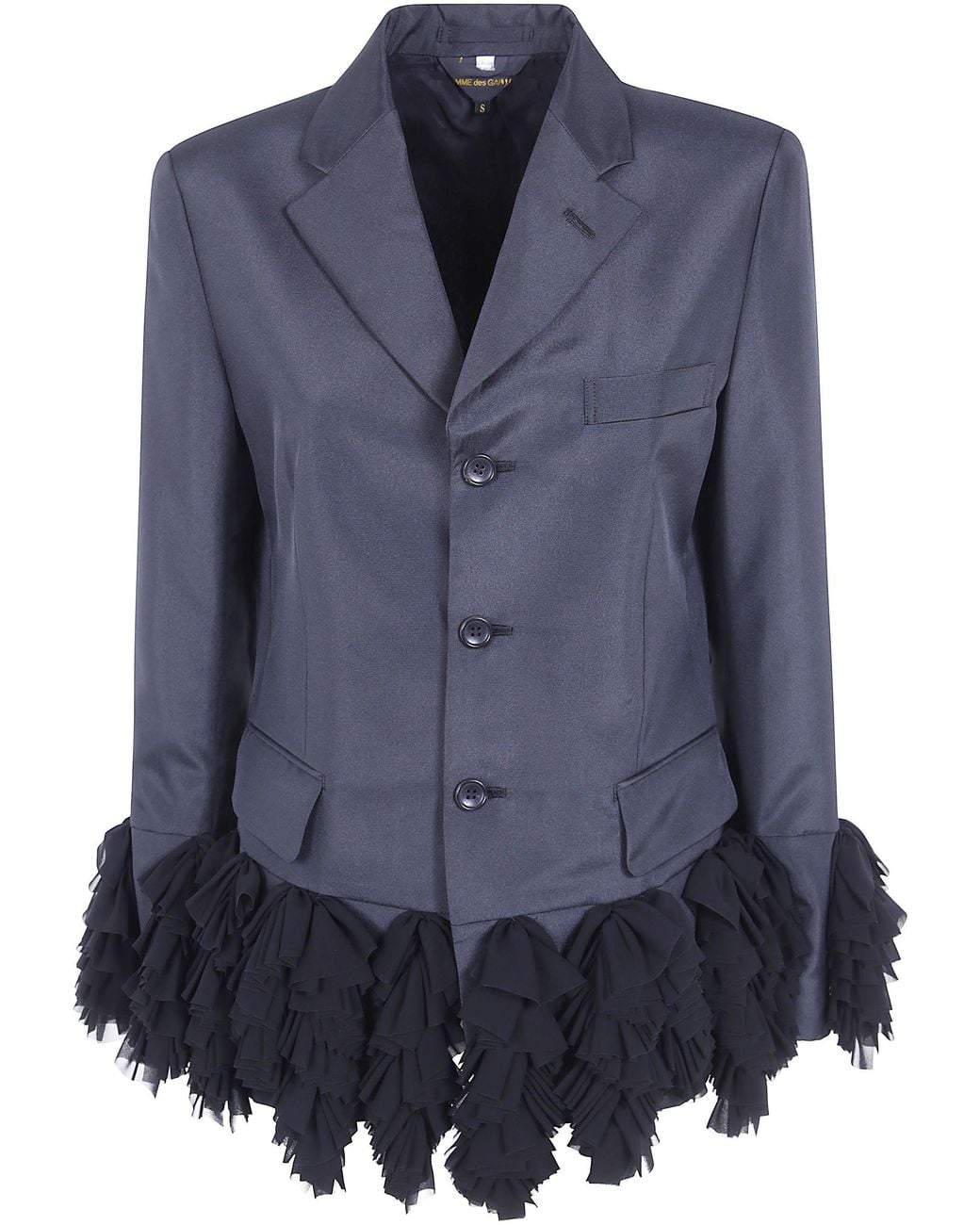 Comme des Garçons Blue Polyester Tropycal Classic Blazer Jacket