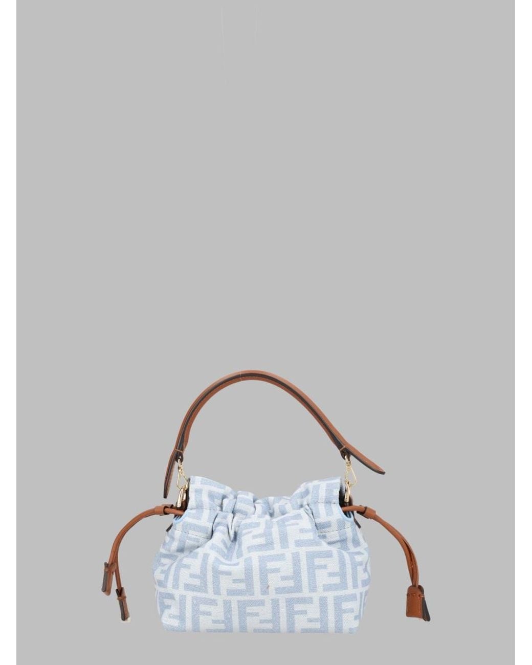 Fendi Blue Borsa "Baguette Soft" Small