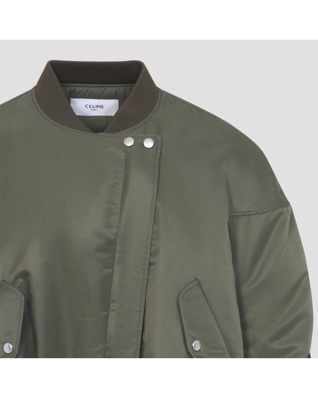 Céline Green Kaki Bomber Jacket for men