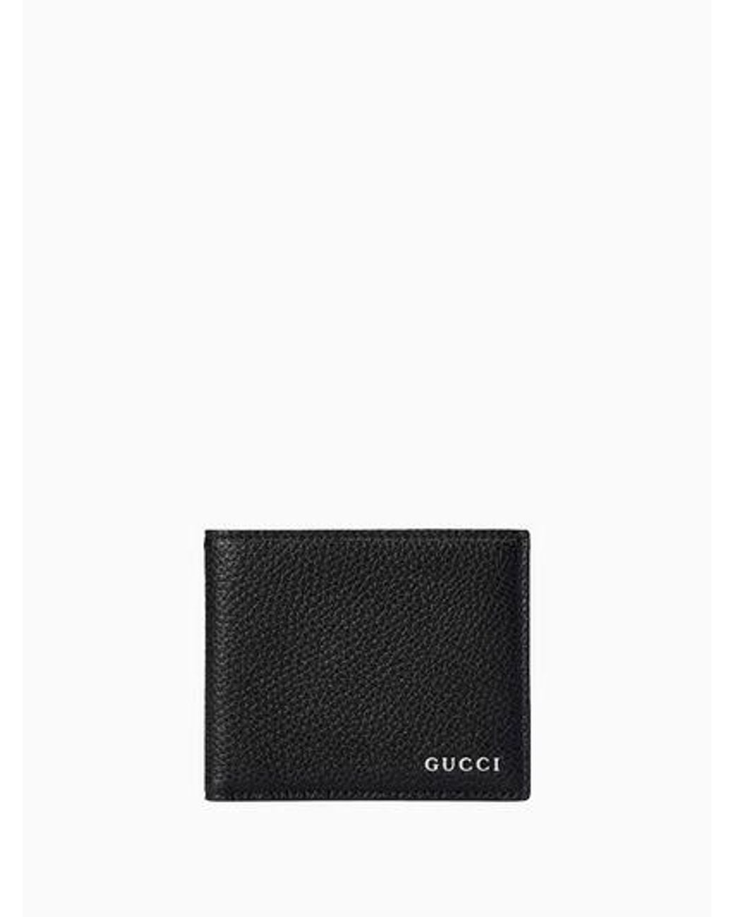 Gucci White Textured Leather Bifold Wallet for men
