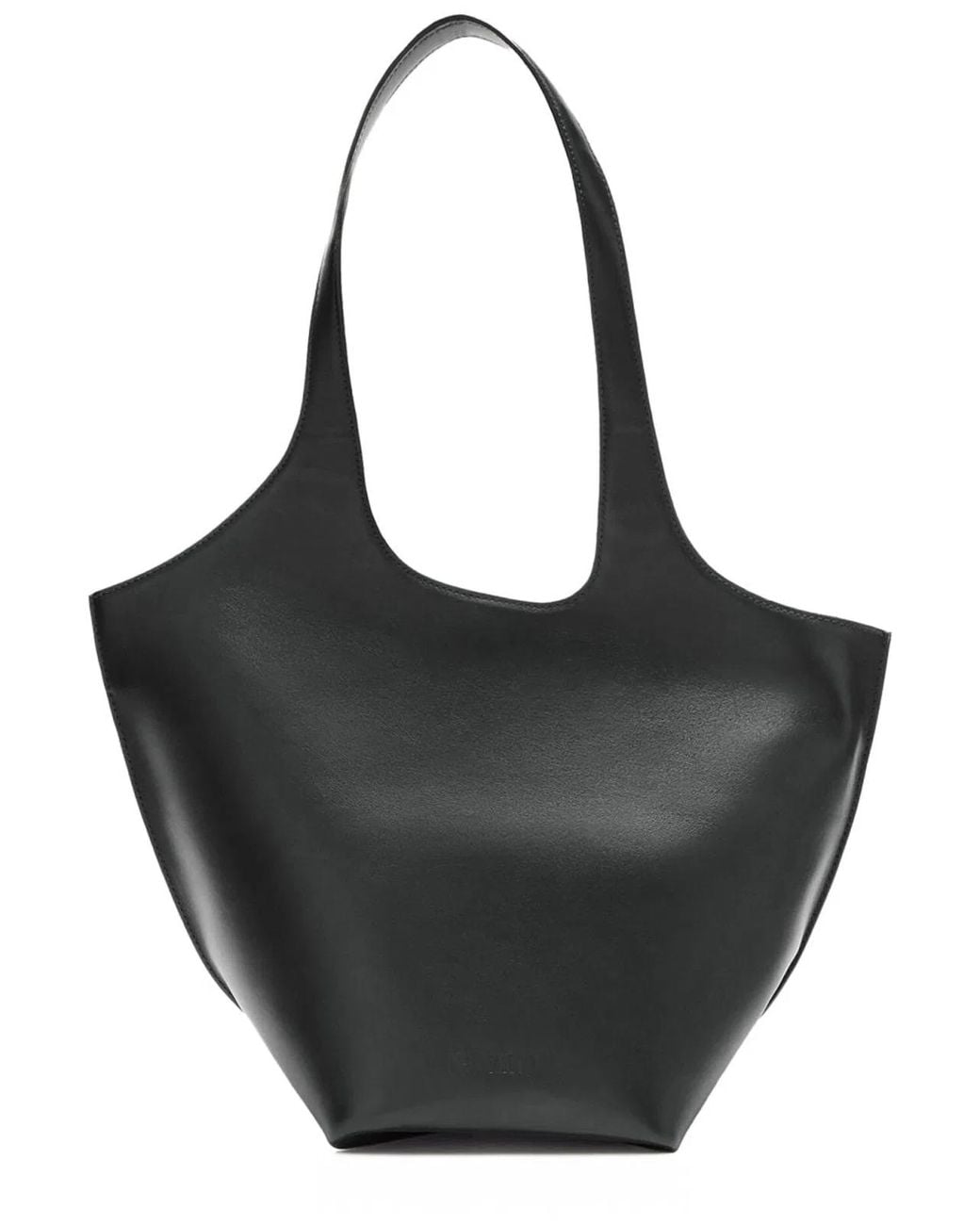 The Attico Black "La Scoop" Medium Shoulder Bag