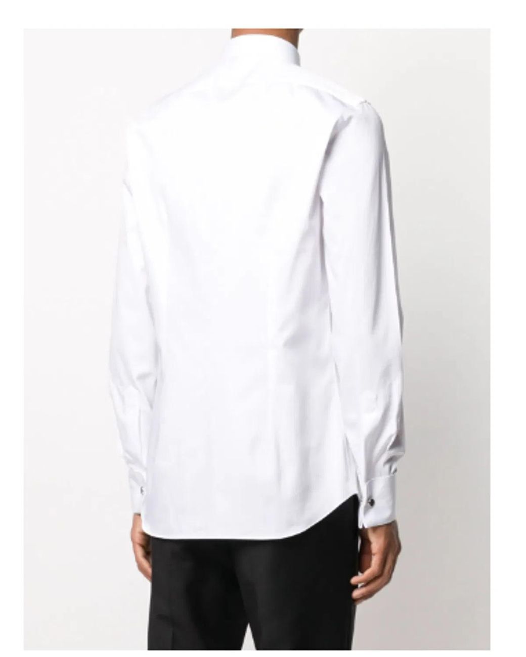Xacus White Cotton Tailored Shirt for men