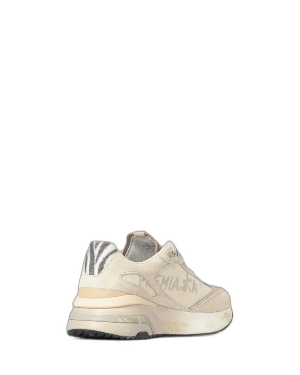 Premiata White Calf Leather Sneaker