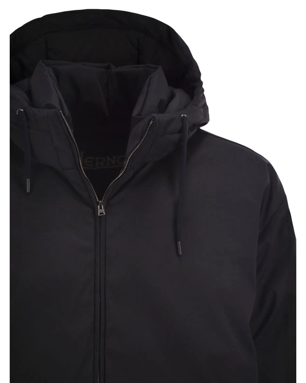 Herno Black Cotton Feel Jacket for men