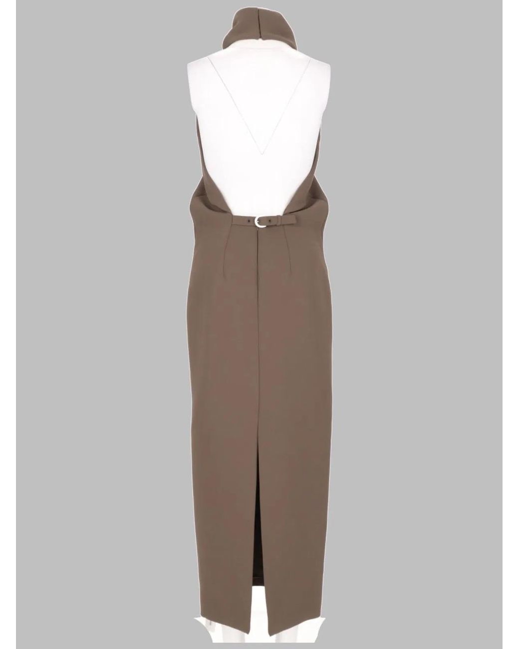 Khaite Brown Chic Mini Dress For