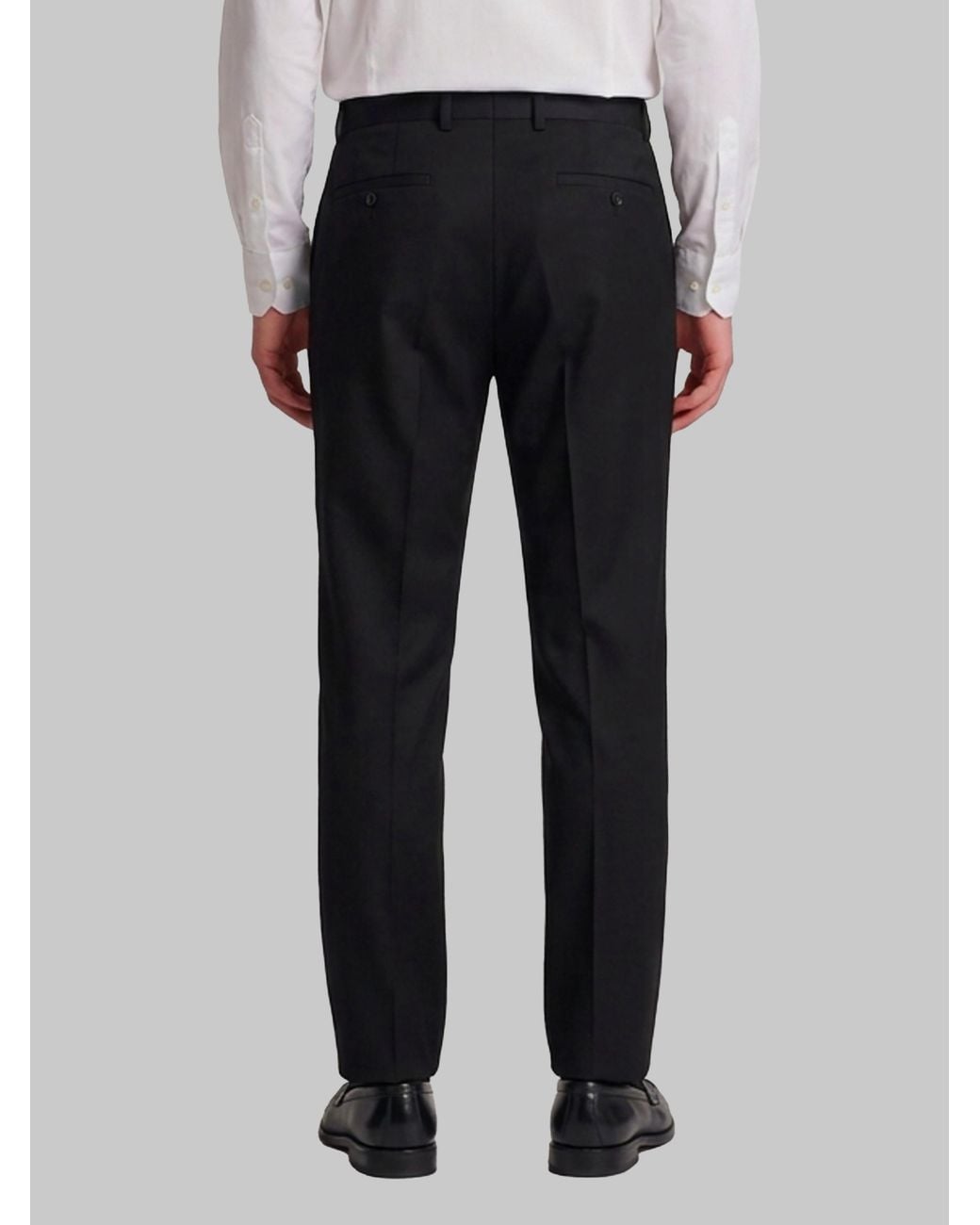 PT Torino Black Samuel Wool Pants for men