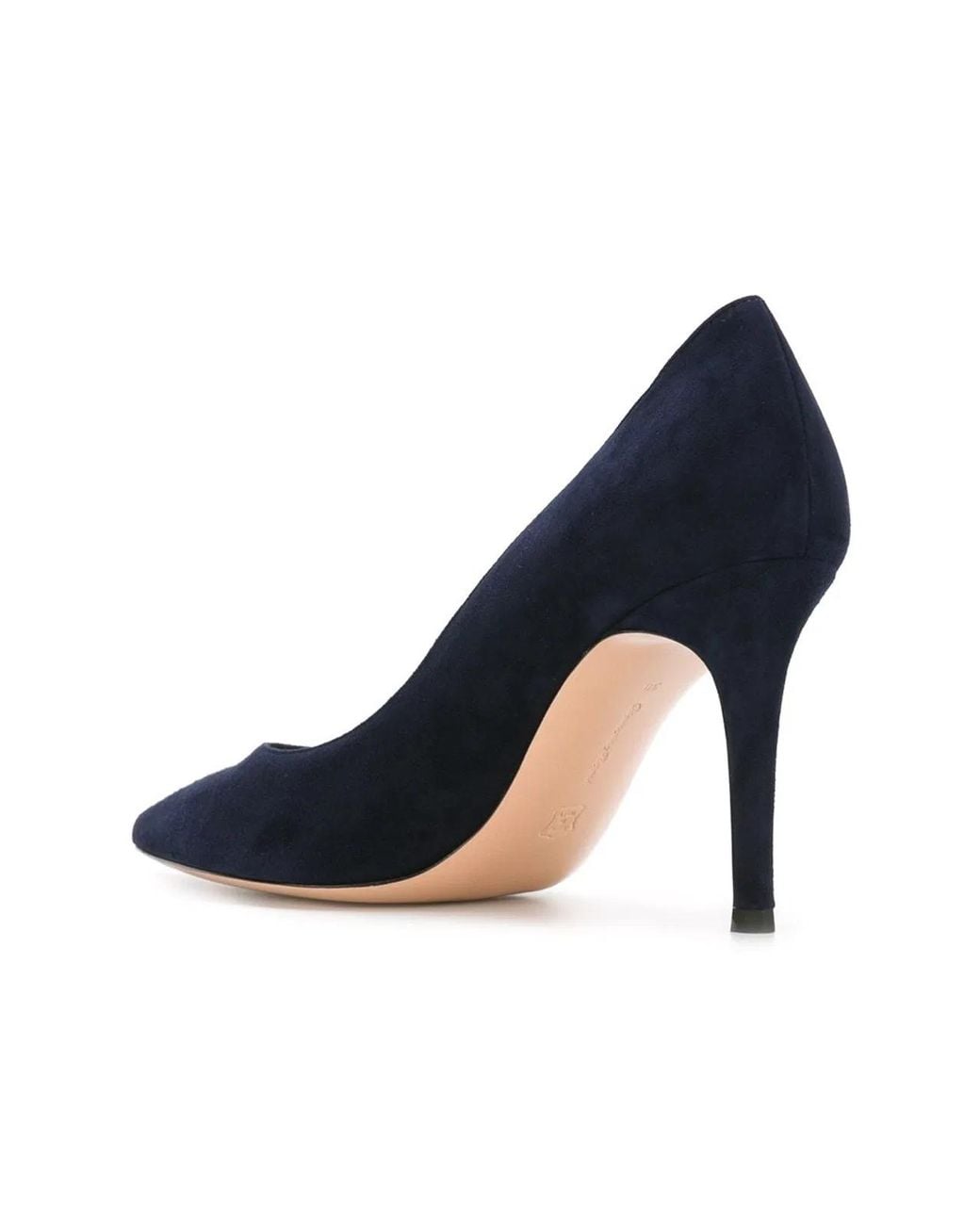 Gianvito Rossi Blue Gianvito Suede Leather Pumps