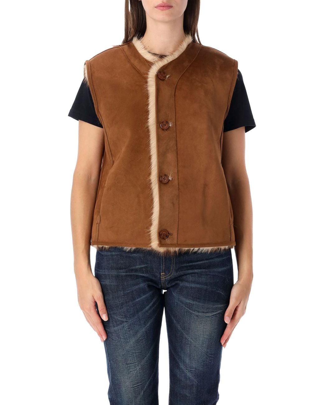 Urbancode Blue Vest Fur