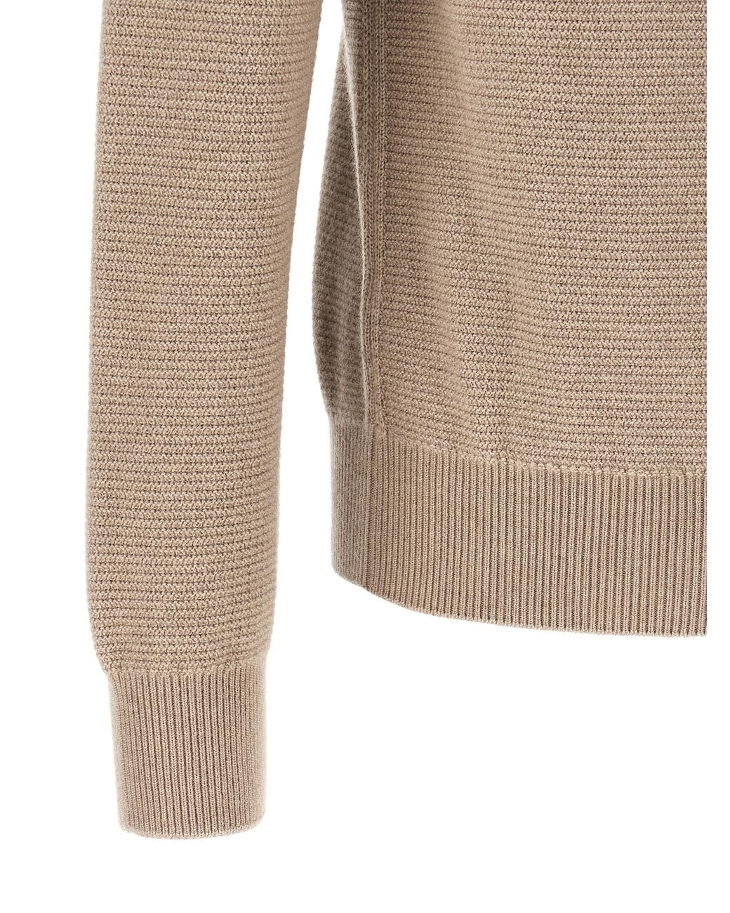 Zegna Natural Polo Shirt Oasi Cashmere for men
