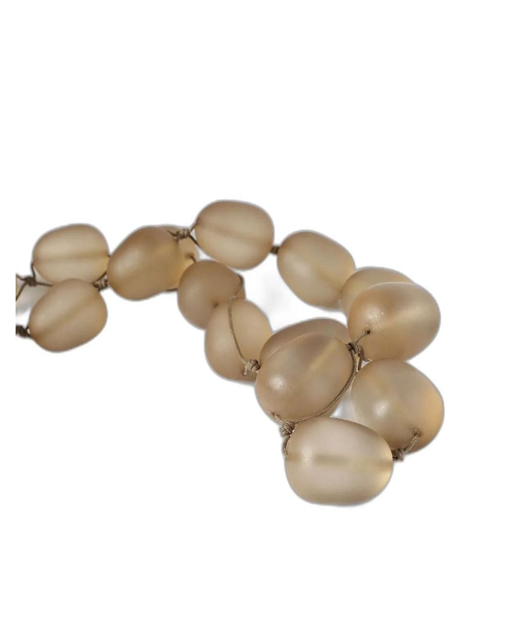 Emporio Armani Gray Necklace With Resin Beads