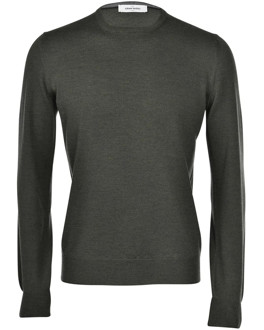 Gran Sasso Green Nude Wool Paracollo Sweater for men