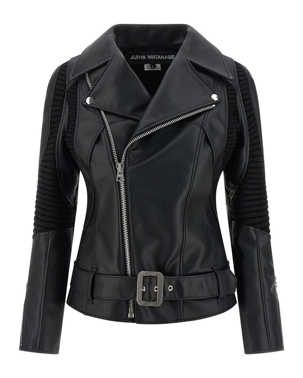 Junya Watanabe Black Knitted Insert Jacket