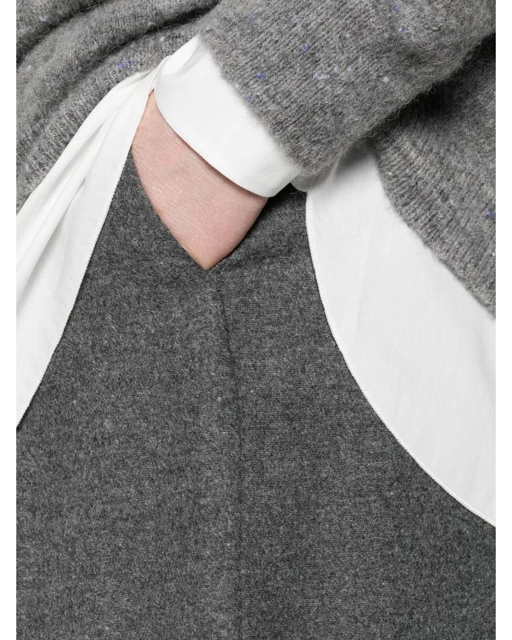 Susanne Bommer Gray Cotton Blend Trousers