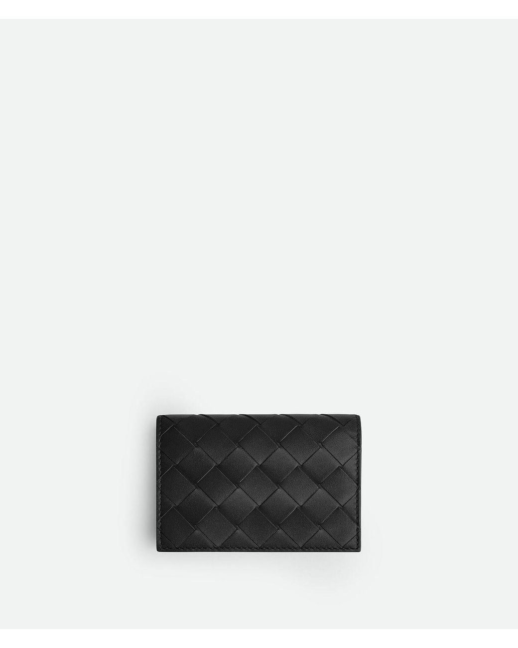 Bottega Veneta White Porta Biglietti Da Visita Intrecciato for men