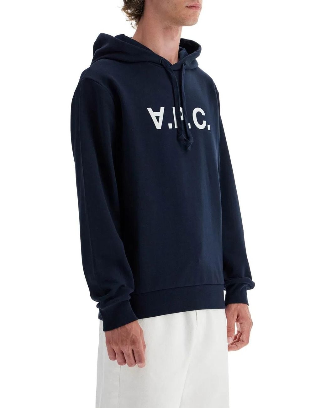 A.P.C. Blue Standard Grand Vpc Cotton Hoodie for men