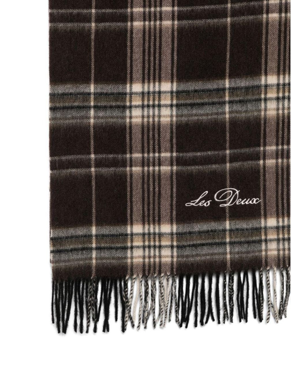 Les Deux Black Wool Scarf for men