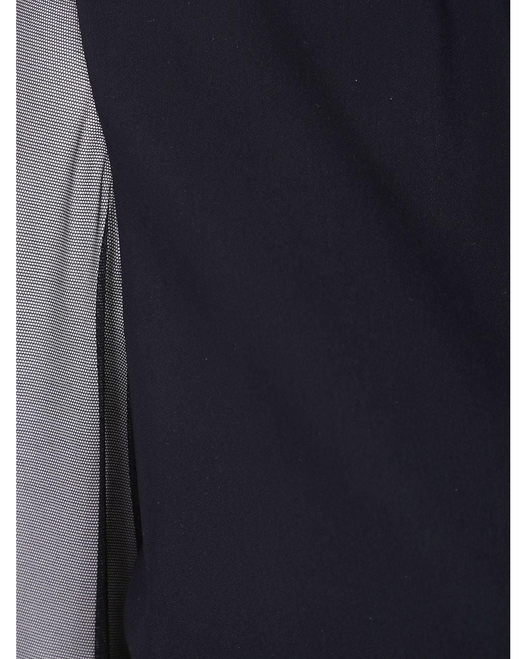 Chiara Boni Blue Kai Illusion Jersey Shirt