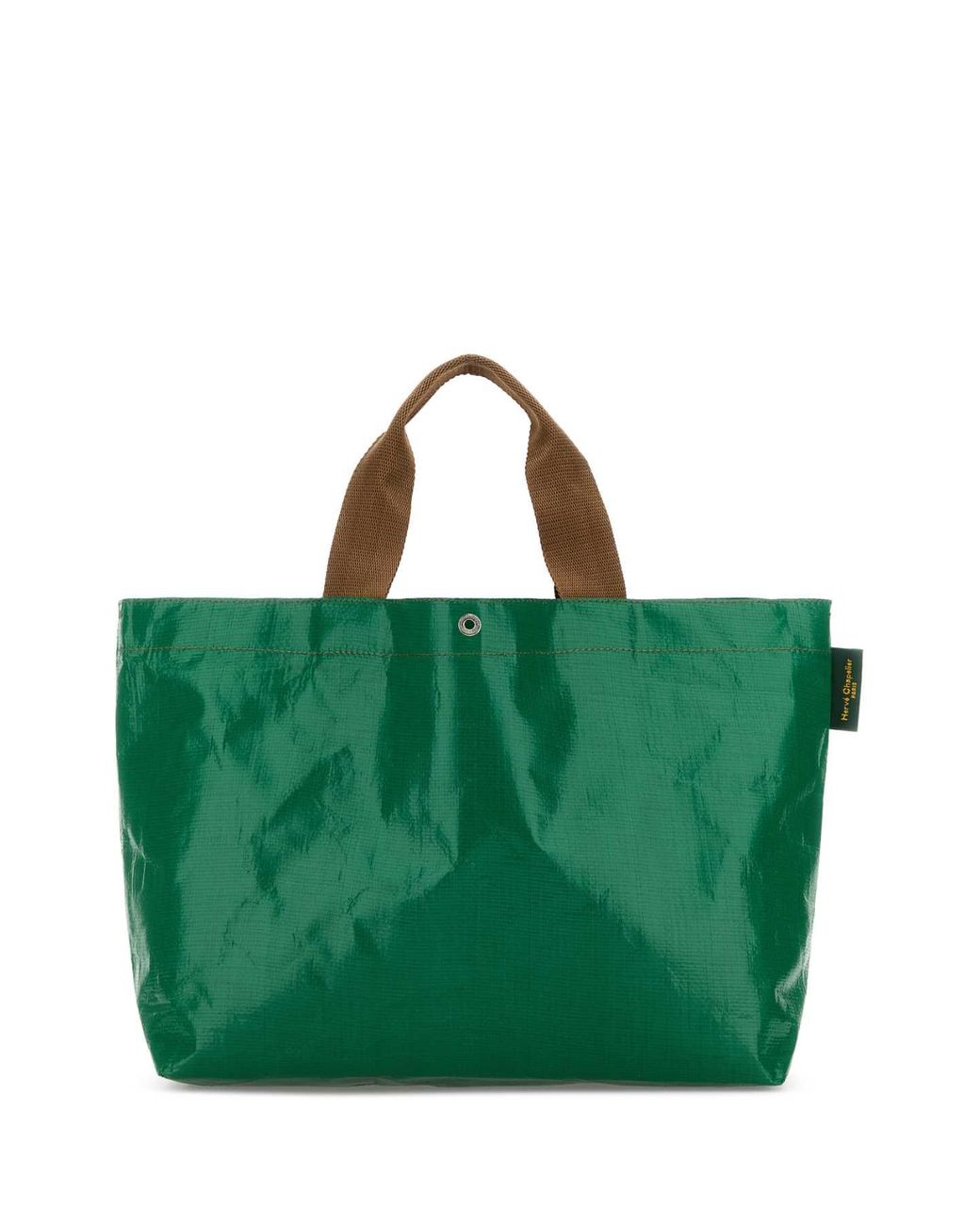 Herve Chapelier Green Grass Canvas 2012Pp Shopping Bag