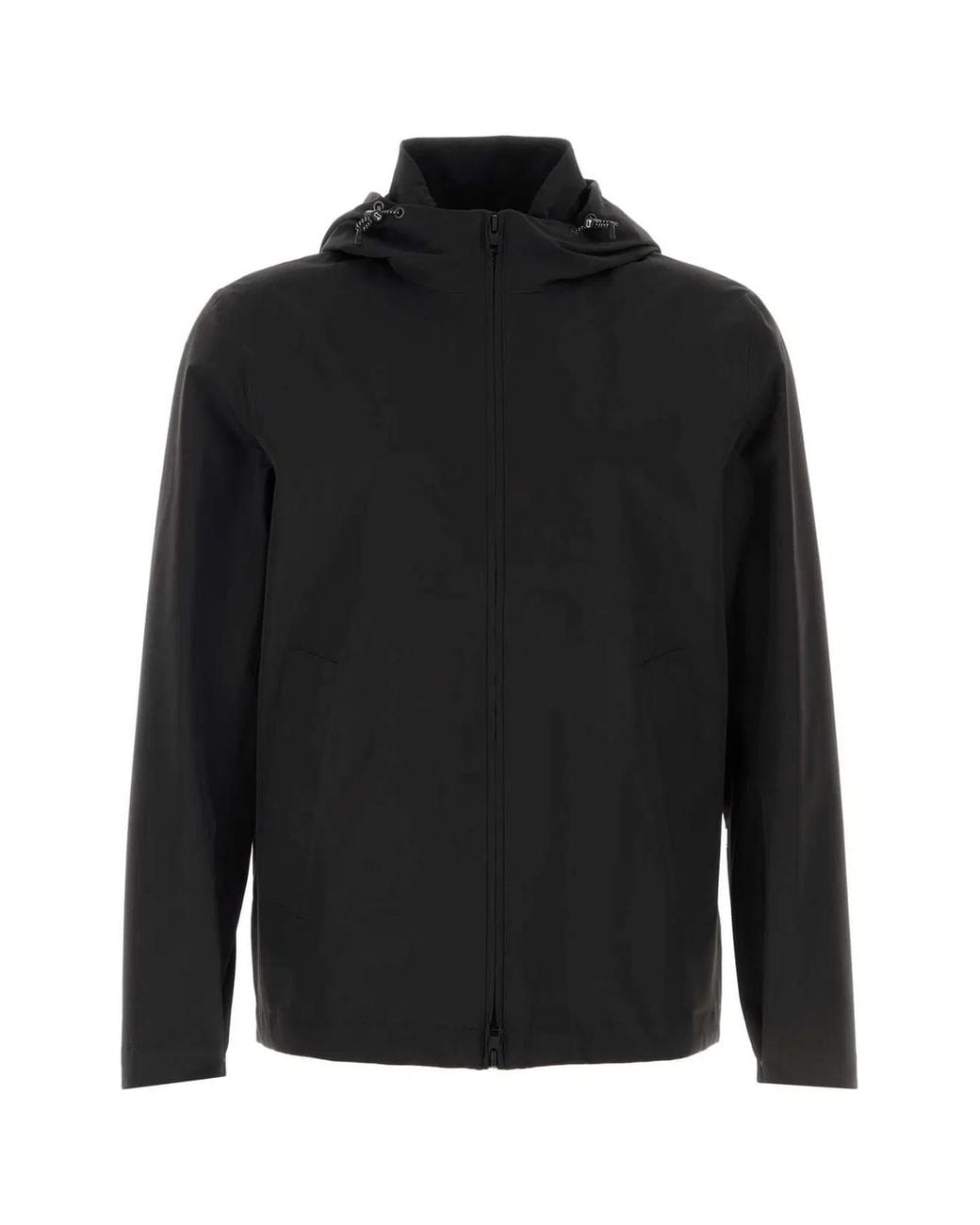 Woolrich Black Soft Shell Full Zip Hoodie for men