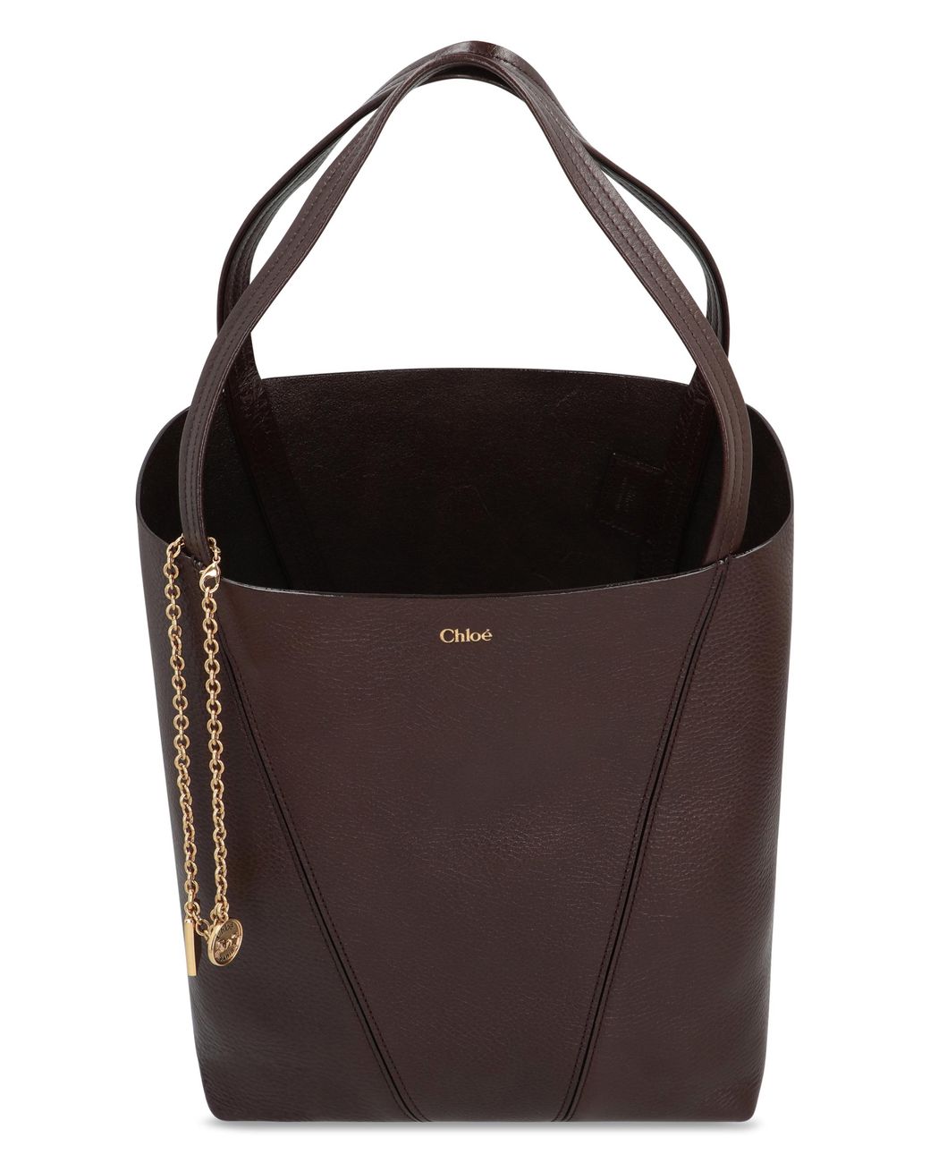 Chloé Black Leather Zip Around Wallet
