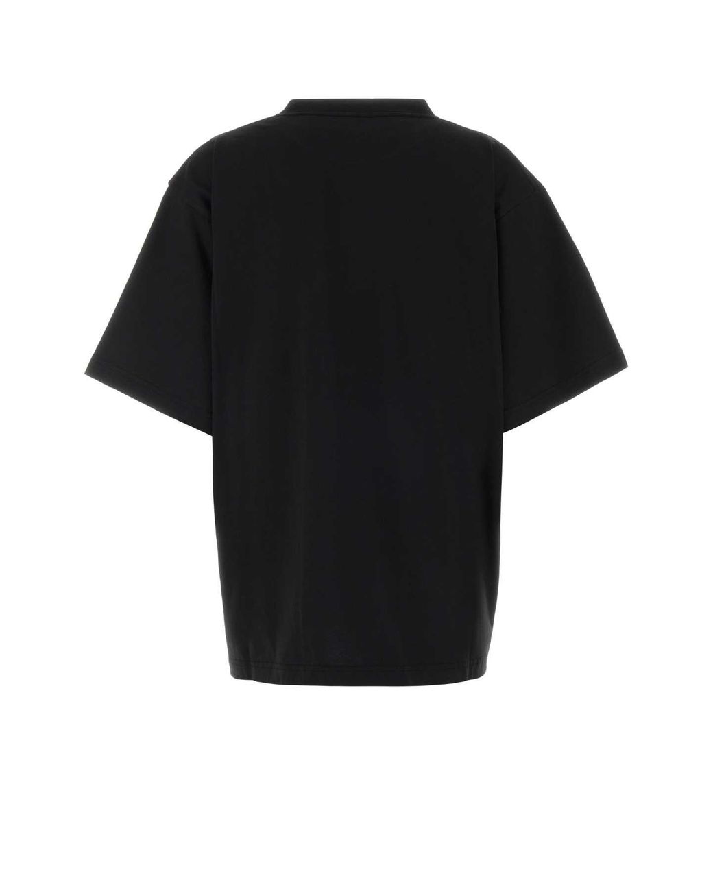 Balenciaga Black Tshirt Con Stampa