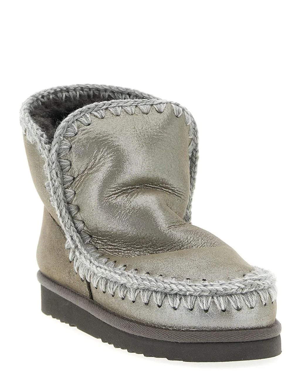 Mou Gray 'Eskimo 18' Ankle Boots