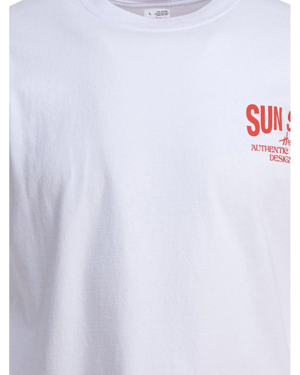 Sun Surf White Cotton T-Shirt for men