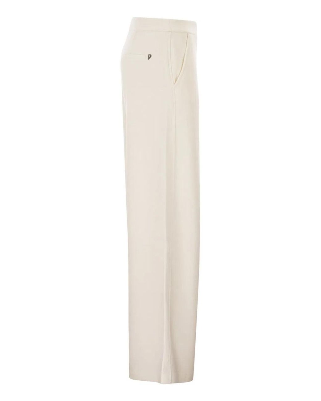 Dondup White Wide Leg Trousers