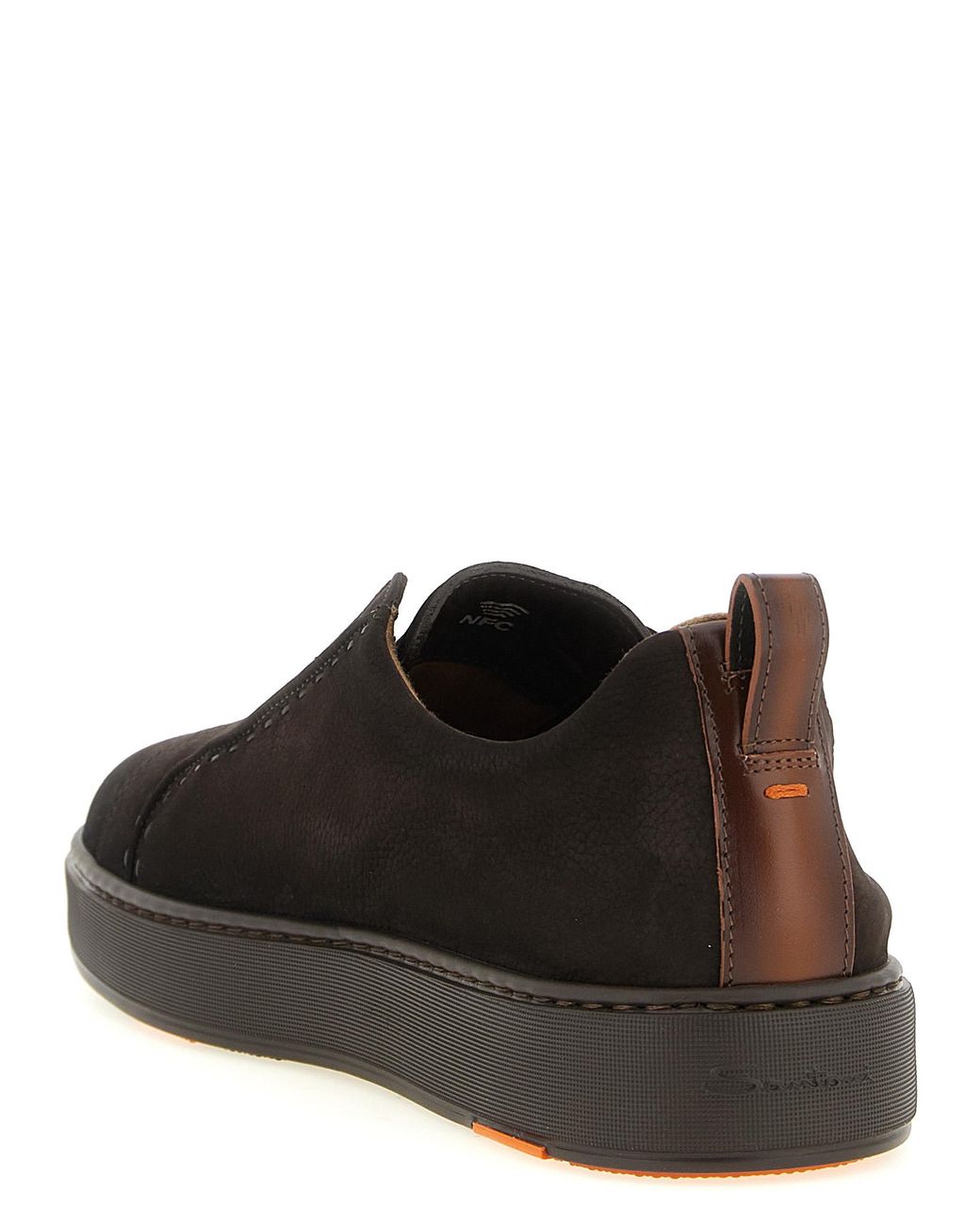 Santoni Black 'Victory' Sneakers for men