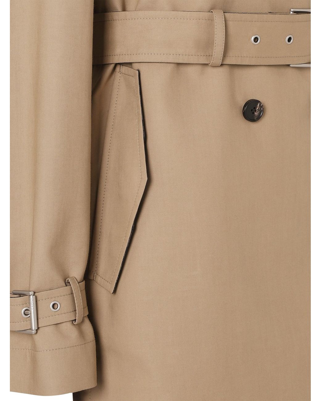 Fendi Natural Trench Coat