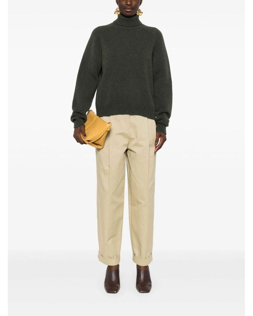 Fendi Green Dark Cashmere Sweater