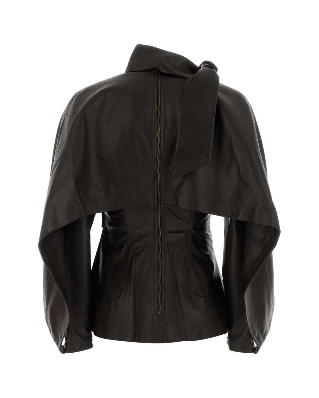 Zimmermann Black Dark Leather Valiant Blouse