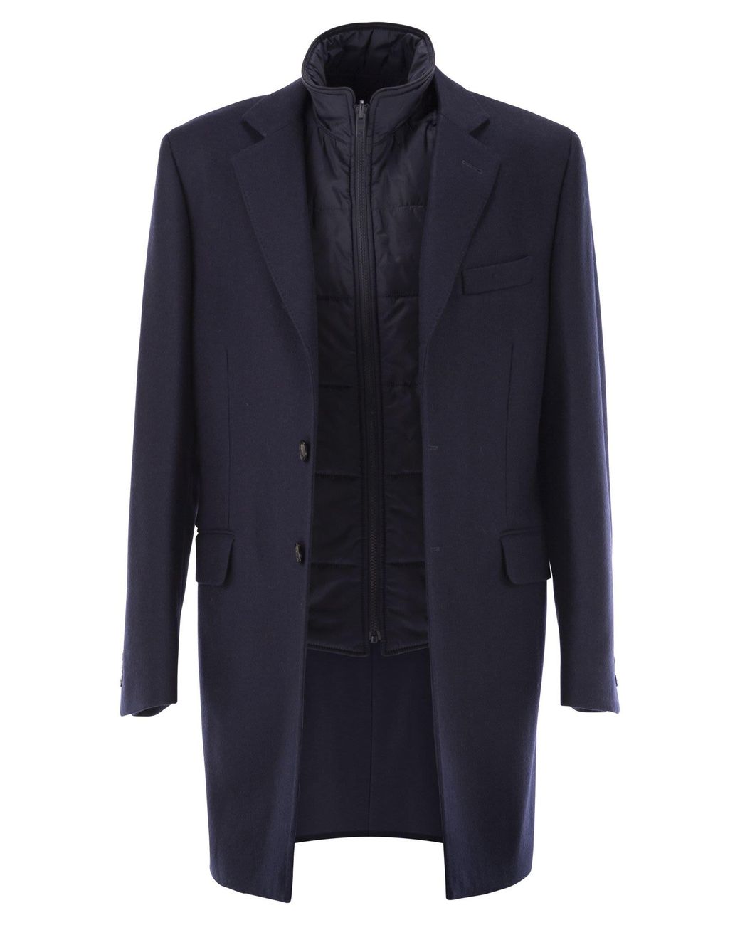 Fay Blue Double Coat for men