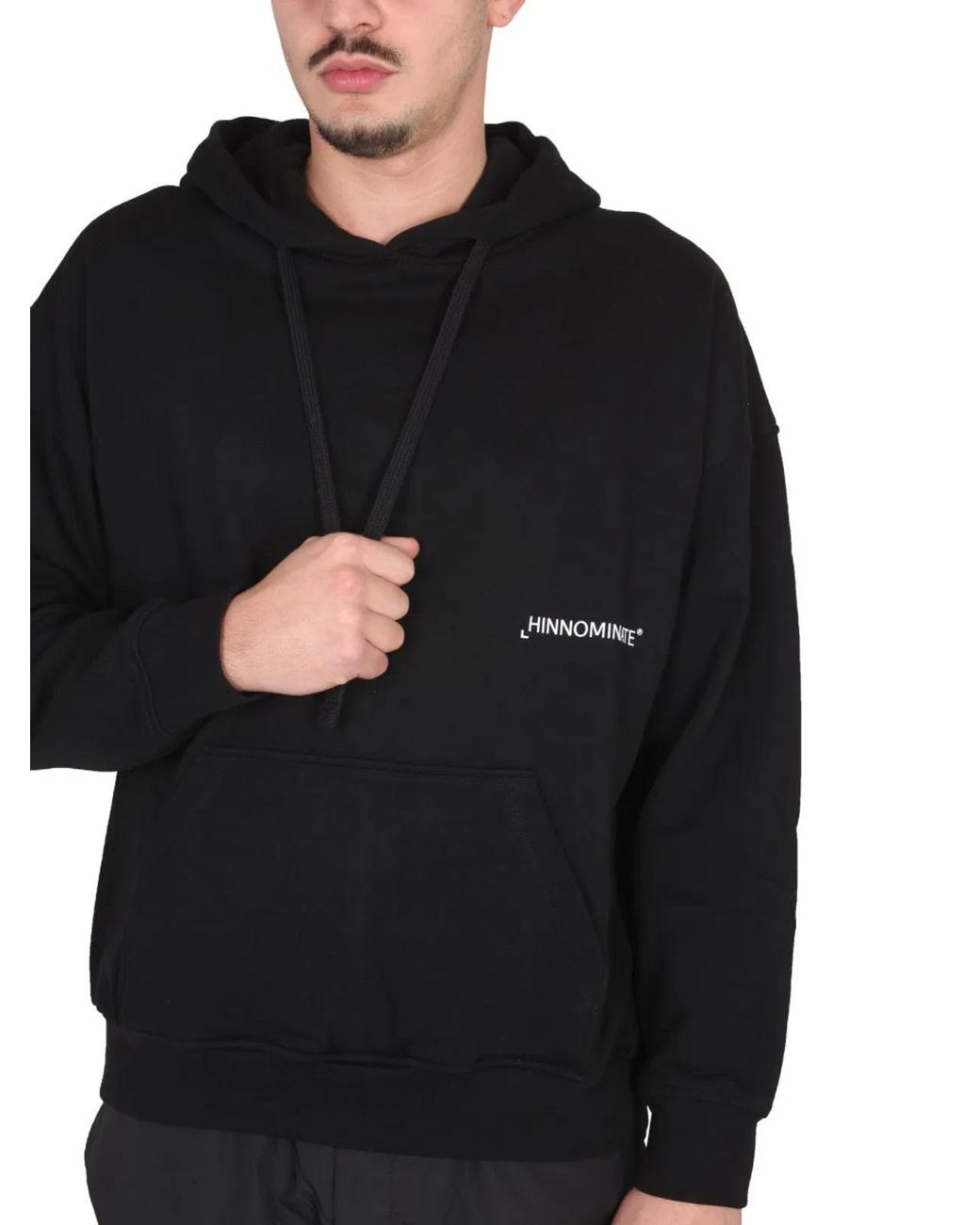 hinnominate Black Sweatshirt With Logo for men