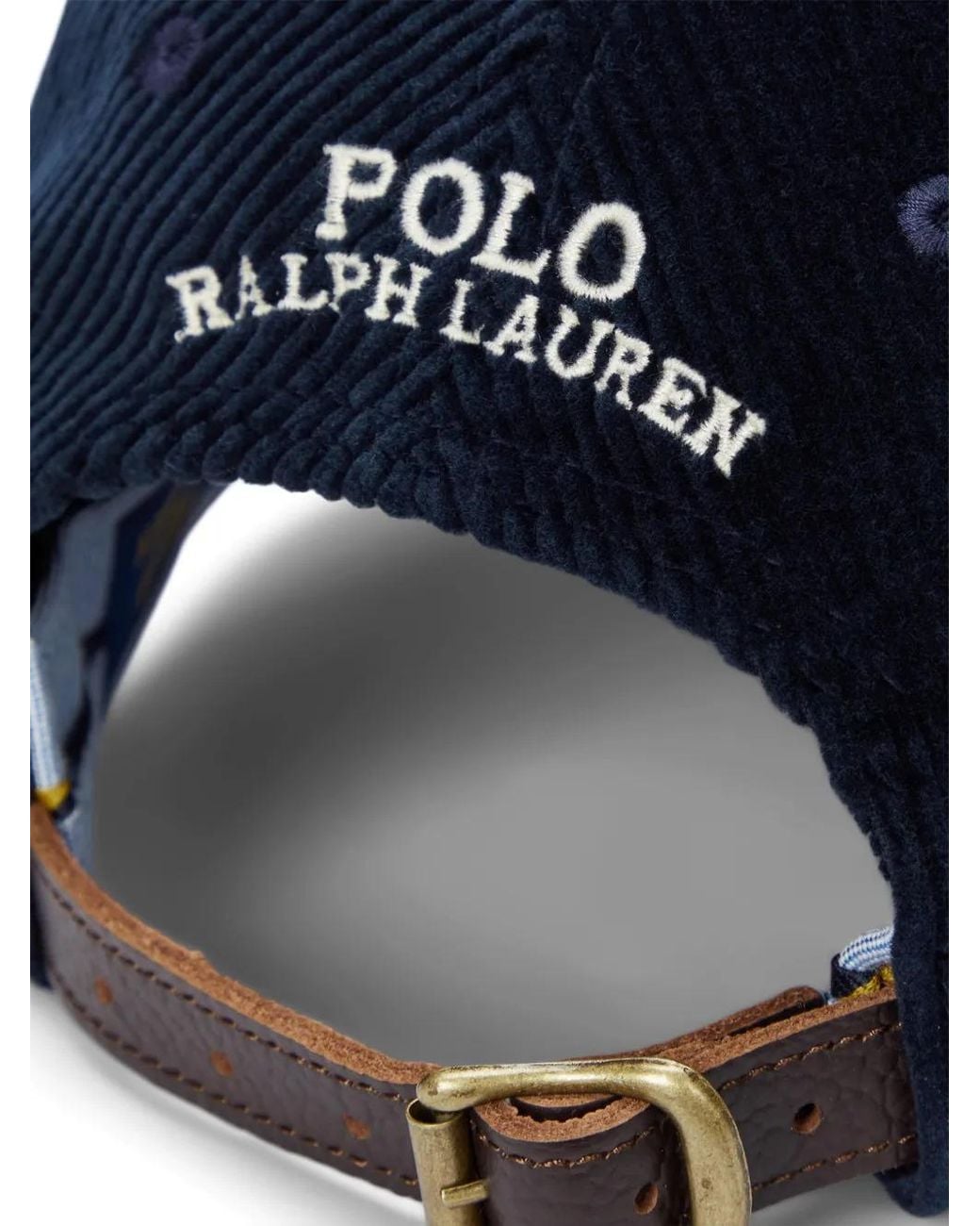 Polo Ralph Lauren Blue Corduroy Baseball Cap for men