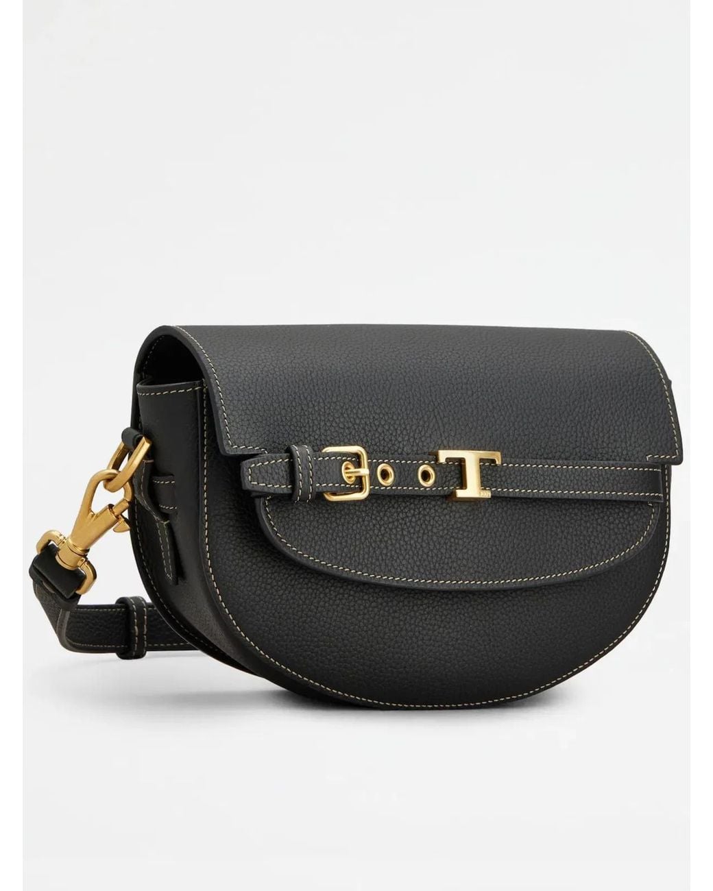 Tod's Black Tim Round Mini Crossbody