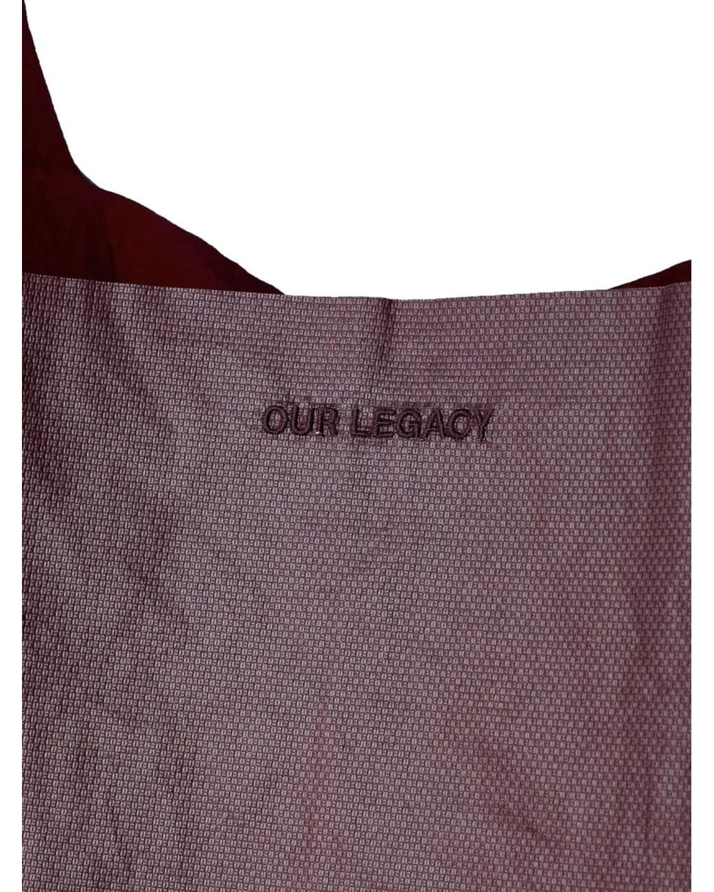 Our Legacy Purple Polyurethane Shoulder Bag for men