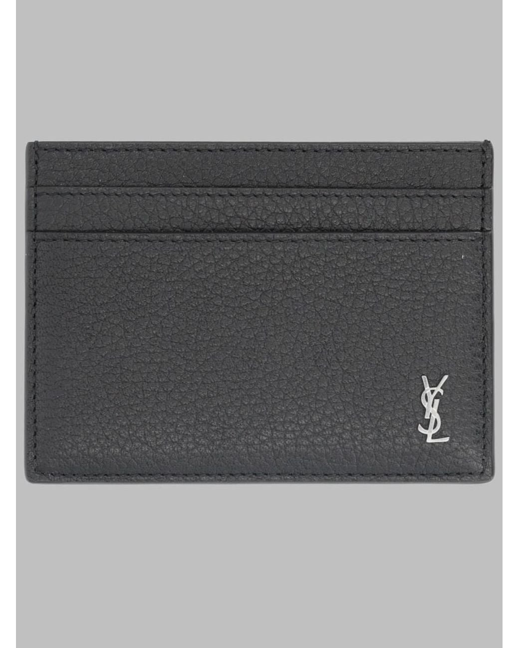 Saint Laurent Gray Mini Wallet for men