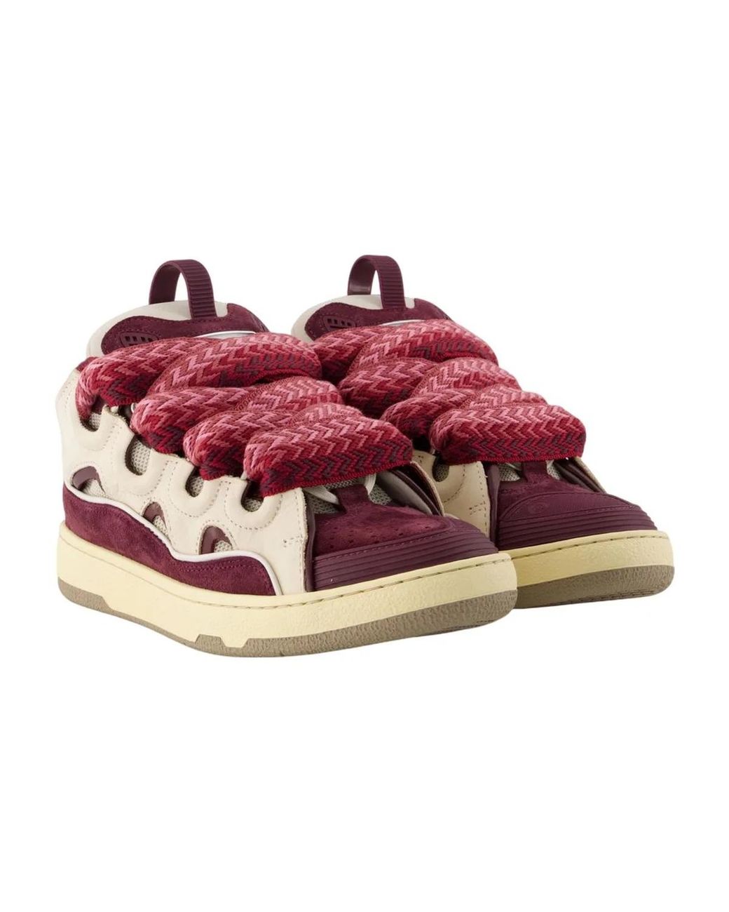 Lanvin Pink Multicolour Polyami Sneaker