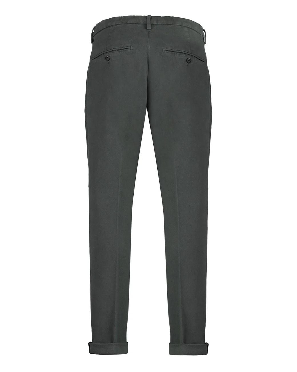 Dondup Gray Gaubert Cotton Chino Trousers for men