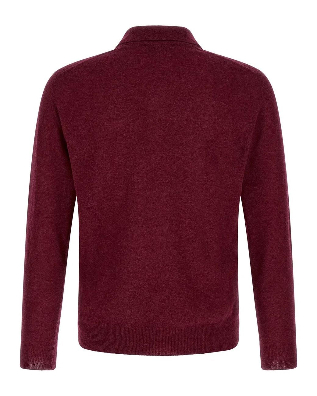Zanone Red Long Sleeve Polo Shirt for men